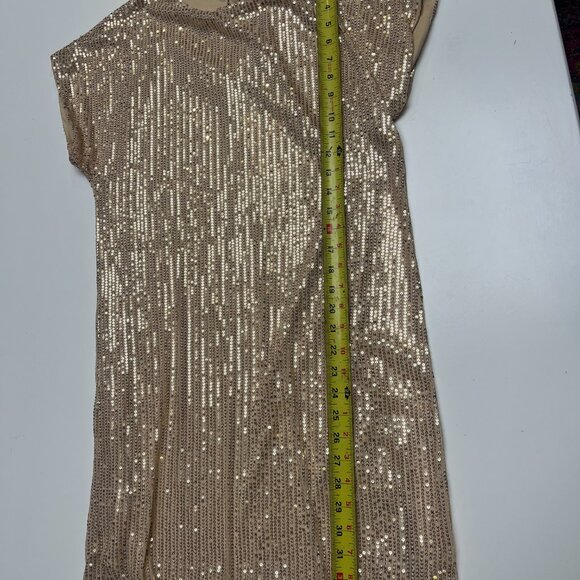 NWT Vine & Love Gold Sequin Party Dress - Picture 3 of 5